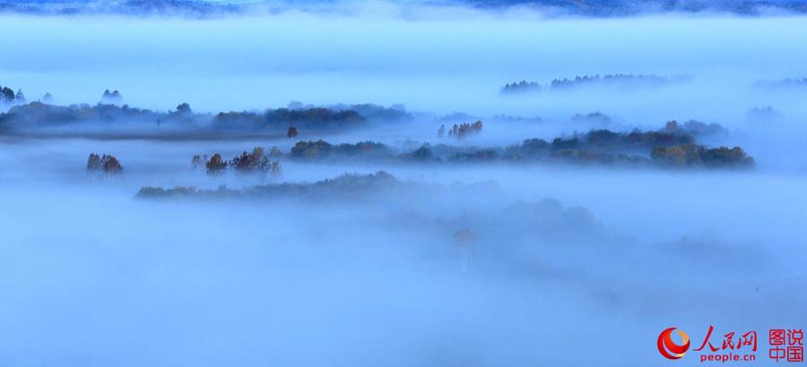 Picturesque autumn scenery of Nanwenghe Wetland(1/7)