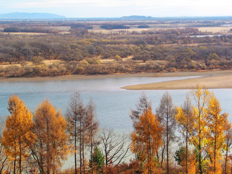 Scenery of Wusuli river along China-Russia border(1/11)