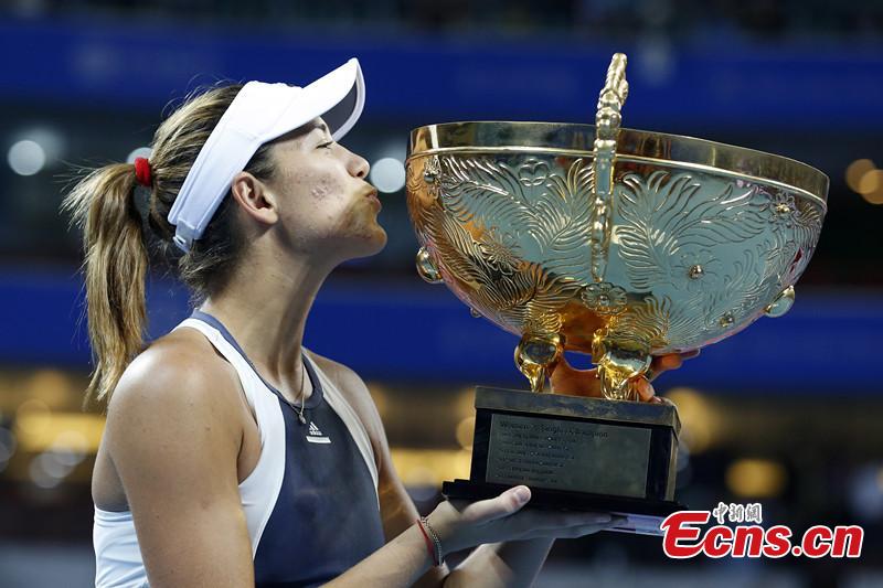 Muguruza won the champion of women's single of tennis China open(1/1)