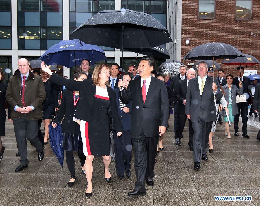 Chinese president's visit in UK on Oct. 21(1/15)
