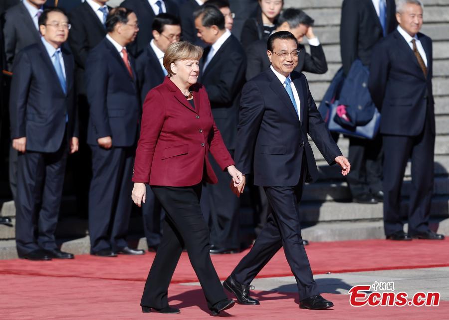 German Chancellor Angela Merkel starts visit to China(1/5)