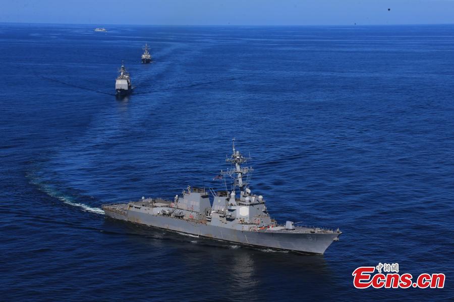 Chinese, U.S. navies hold first-ever joint exercise in the Atlantic (1/5)