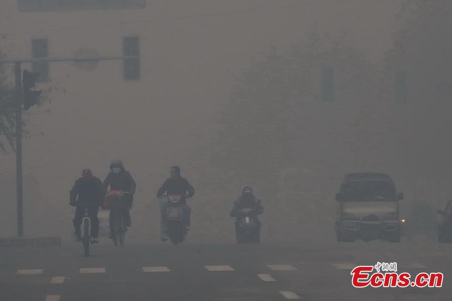Smog shrouds Shenyang city(1/10)