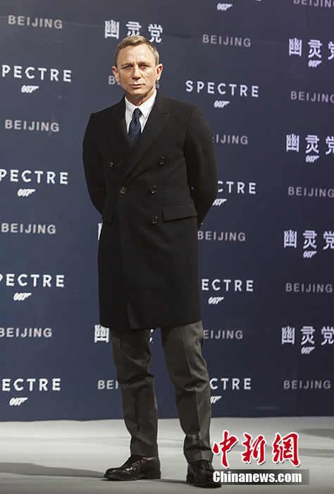 Daniel Craig and Léa Seydoux at ‘Spectre’ Beijing premiere(1/5)