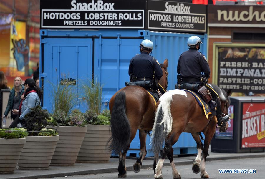 New York City boosts security for terrorist attacks(1/7)