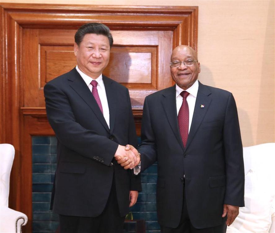 Chinese, South African presidents hold talks to cement partnership(1/8)