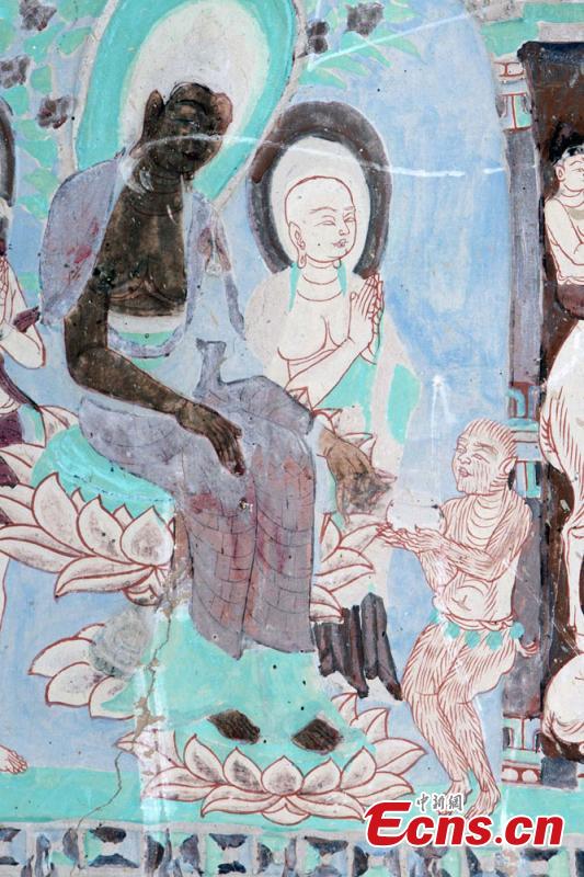 Dunhuang murals feature monkeys 1,400 years ago (1/9)