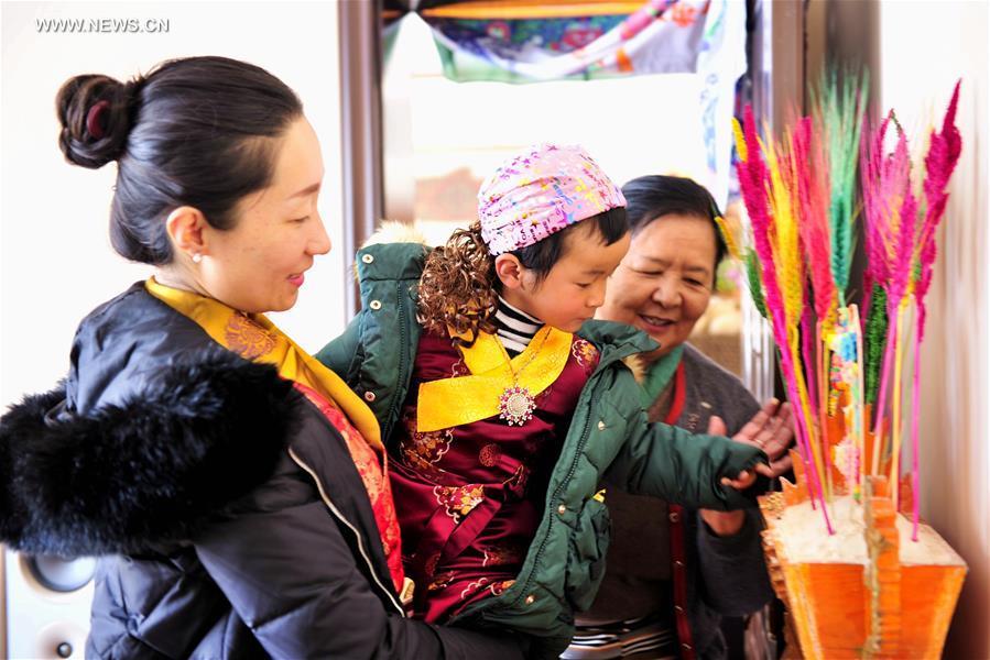 Citizens celebrate Tibetan New Year in Lhasa(1/4)