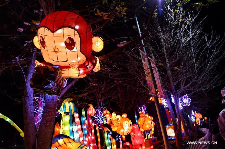 Monkey-themed lantern fair held in Taiwan(1/6)