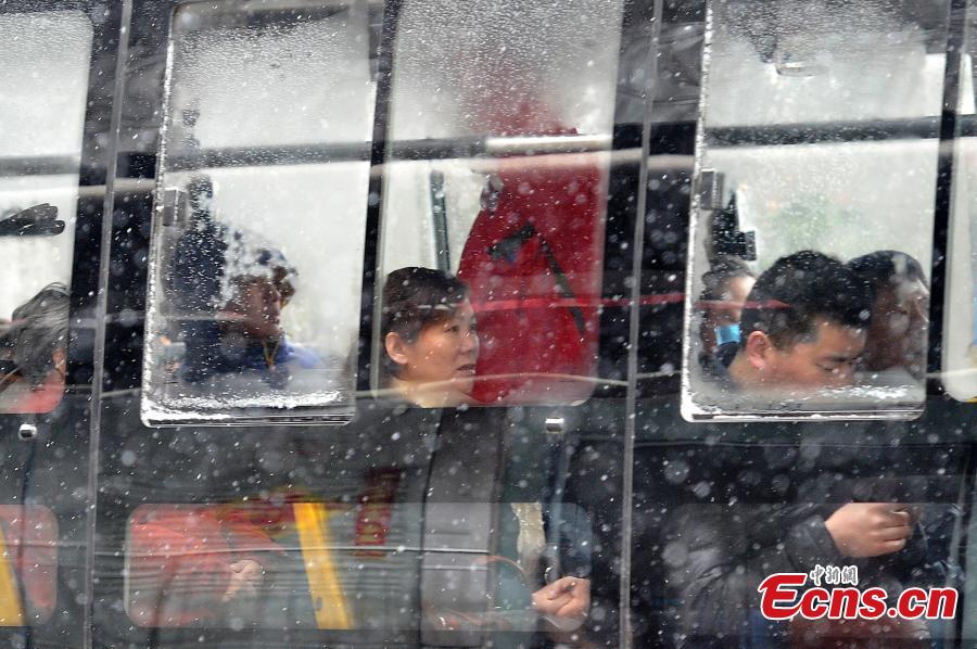 China on yellow alert for cold snap(1/6)