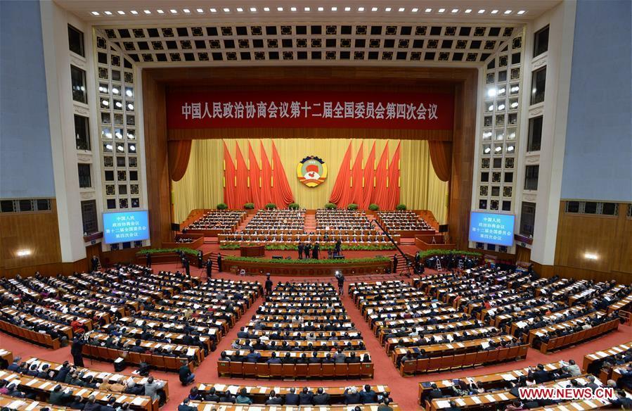 3rd plenary meeting of CPPCC annual session held in Beijing(1/5)