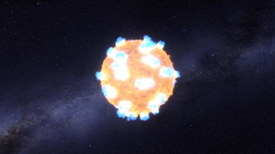 NASA captures an exploding star's brief scream for first time(1/10)