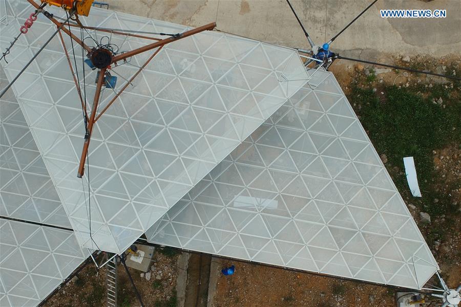 Installation of largest single-aperture spherical telescope to finish(1/9)