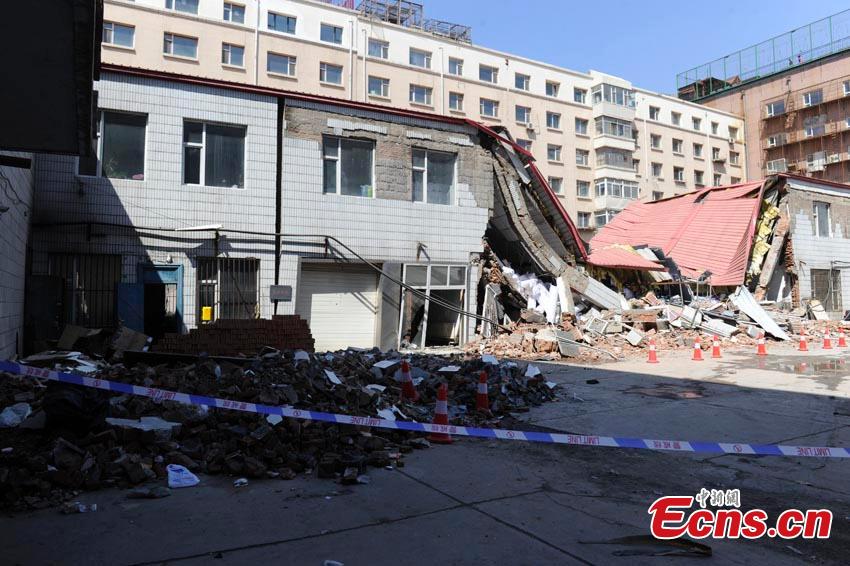No known casualties in NE China building collapse(1/7)