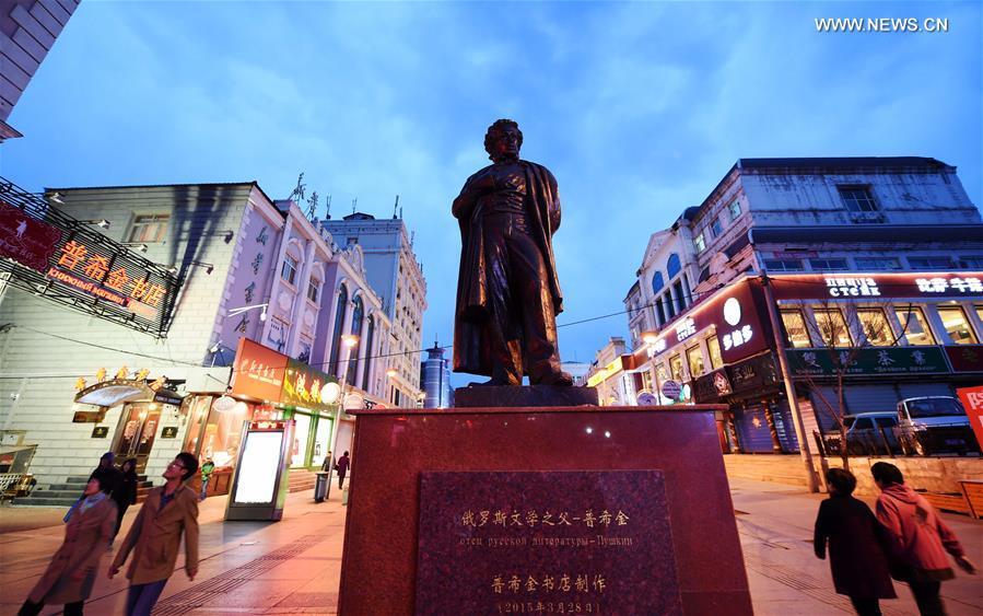 Readers at Pushkin Bookstore in China's Harbin(1/3)