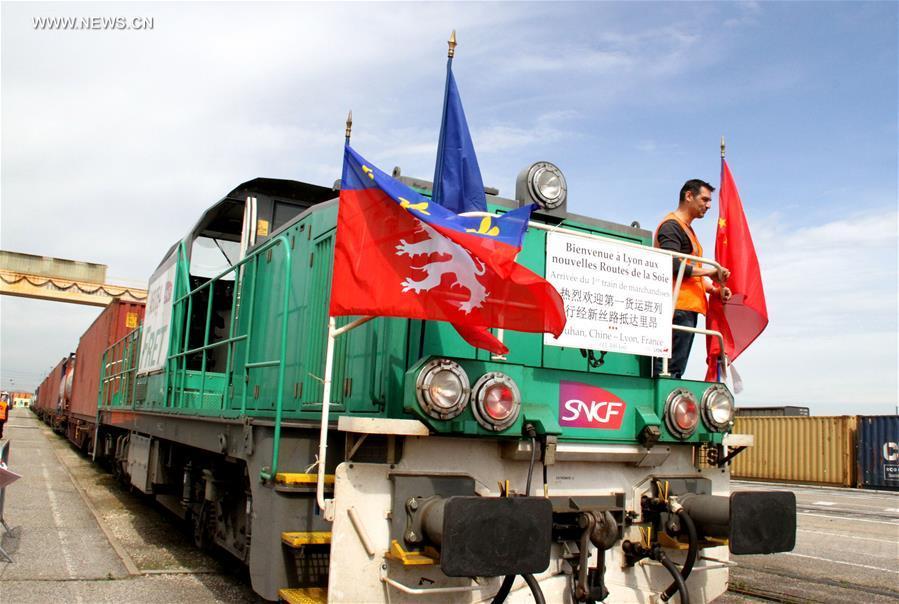 Direct freight train from Wuhan arrives in Lyon(3/3)