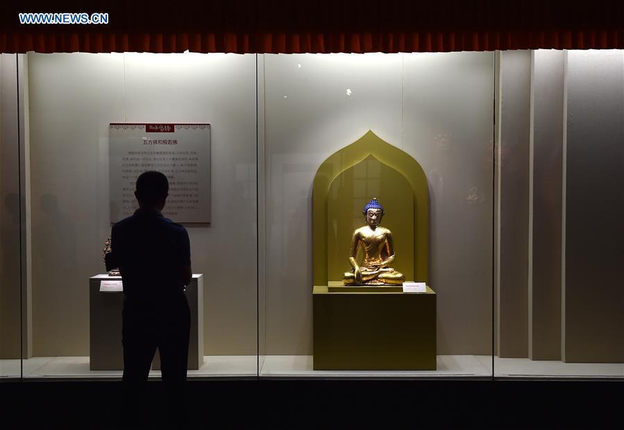 Tibetan Buddhism art exhibition held in Shanxi(1/4)