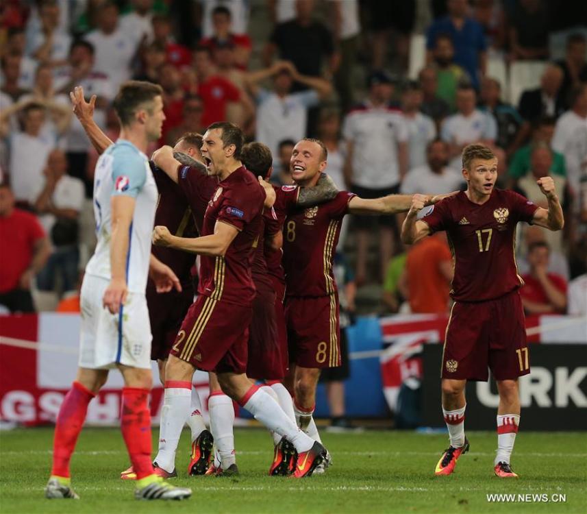 England draws Russia 1-1 at Euro 2016 Group B soccer match(1/17)