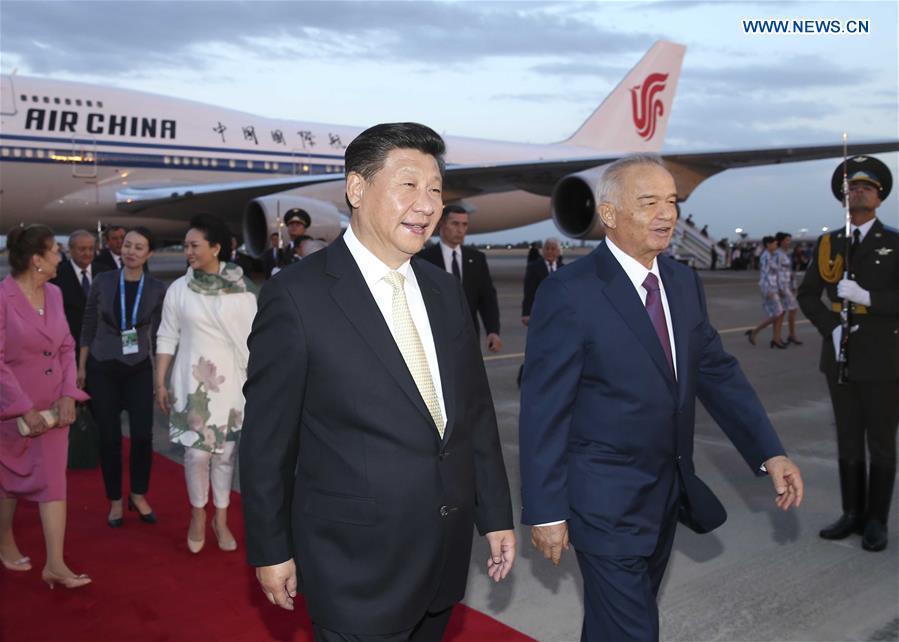 Chinese president arrives in Tashkent, Uzbekistan(1/7)