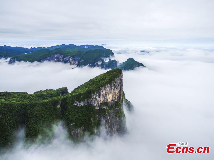 Remarkable scenes after rain in Zhangjiajie(1/7)