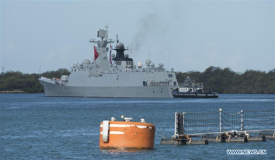 Chinese fleet leaves Pearl Harbor for RIMPAC exercise 2016 (1/7)