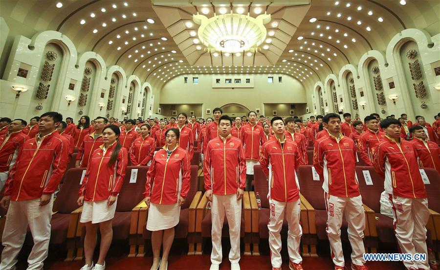 China to send largest delegation of 416 athletes to Rio Games(1/6)