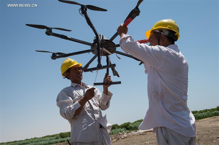 China-built power grid shines hearts of grass roots in Egypt (1/4)