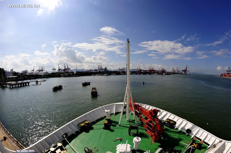 Chinese research vessel prepares for exploration in sea waters near Papua New Guinea(1/3)