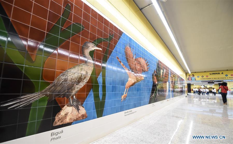 Rio's key Olympic transport metro line uses China-made trains(1/5)