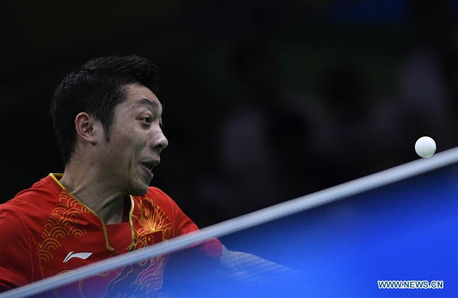 China wins 3-0 at men's team quarterfinal of Table Tennis(1/6)