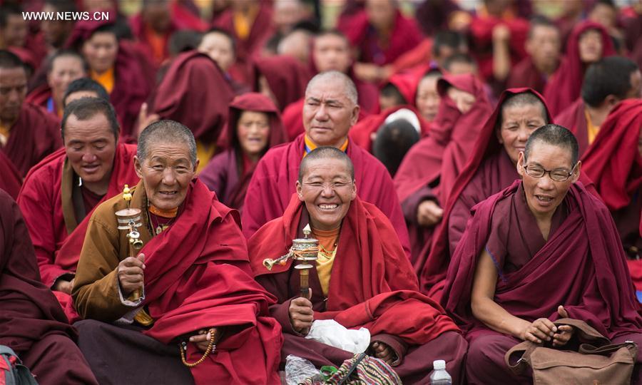 Kagyu school of Tibetan Buddhism holds dharma assembly in Lhasa(1/5)