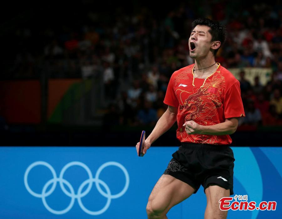 China beats South Korea 3-0 in men's table tennis team semifinal (1/6)