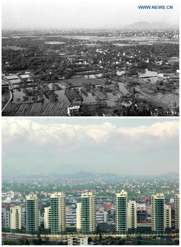 Hangzhou turns into modern city with scenery, improved construction(1/12)