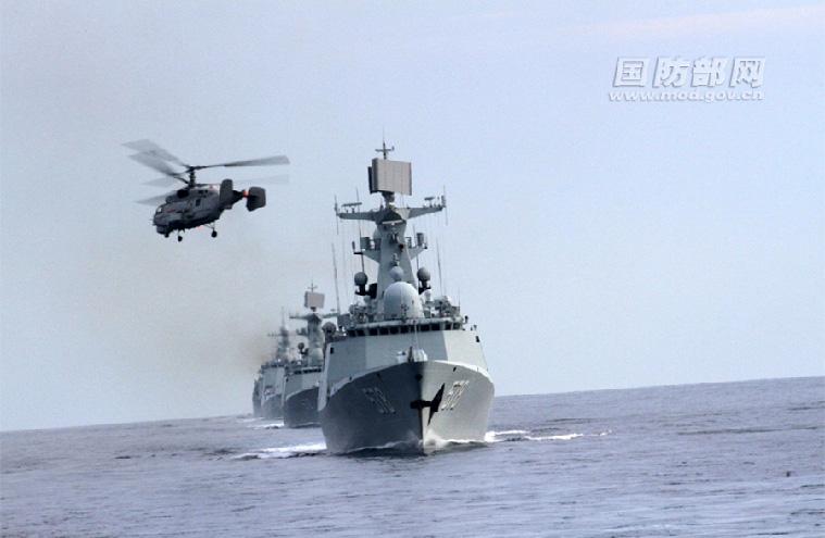 A training formation of China\'s East China Sea Fleet conducts combat training in the West Pacific in mid-August. Included in the formation is missile destroyer Jingzhou, of which images were just released for the first time. (Photo/www.mod.gov.cn)