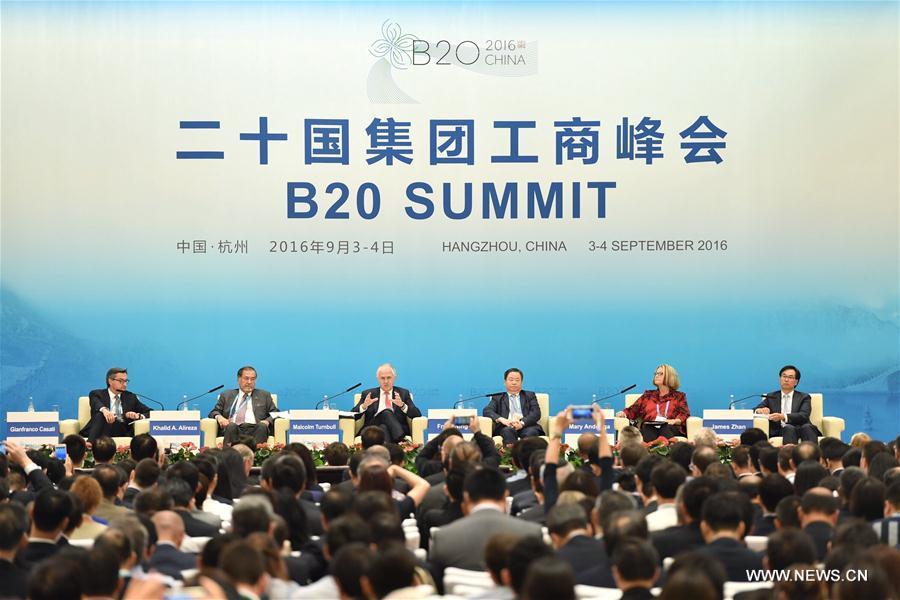 Symposia held during B20 summit in Hangzhou(1/3)