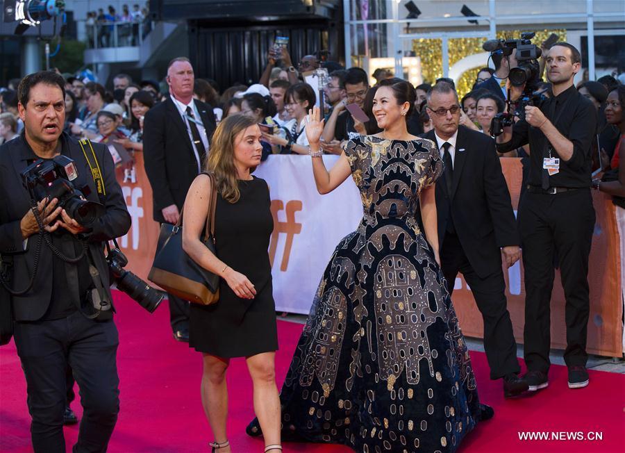 Chinese actress and member of the jury Zhang Ziyi (3rd L) attends the world premiere of the opening film \