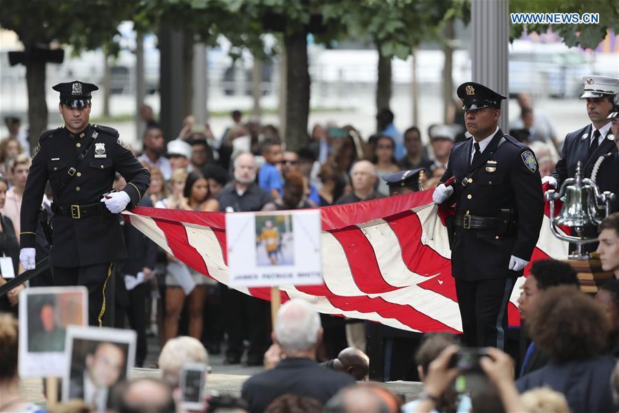 U.S. marks 15th anniv. of 9/11 attacks(1/6)