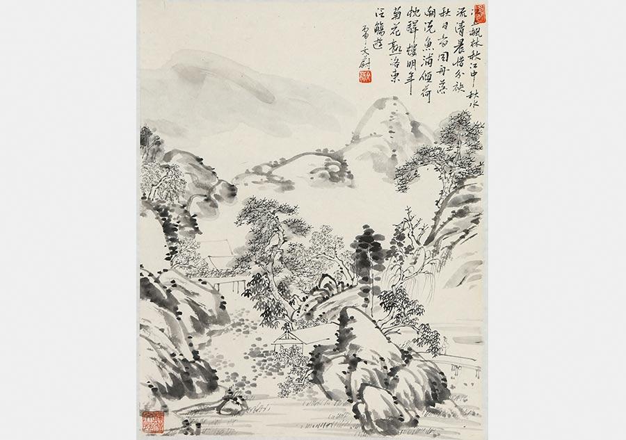 Ink artist captures the beauty of Hangzhou in her works(1/4)