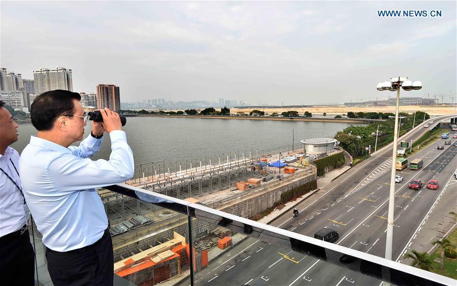 Premier Li makes inspection tour in Macao(1/16)