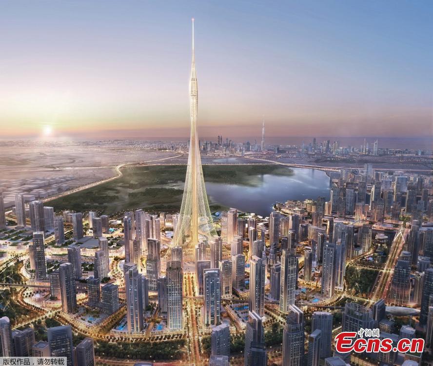 Dubai begins building 'world's tallest' tower (1/5)