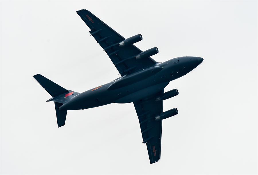 Domestic-built Y-20 heavy transport aircraft seen at Zhuhai airshow(1/4)