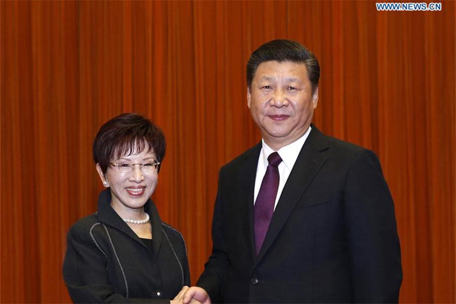 Xi meets KMT leader in Beijing(1/1)