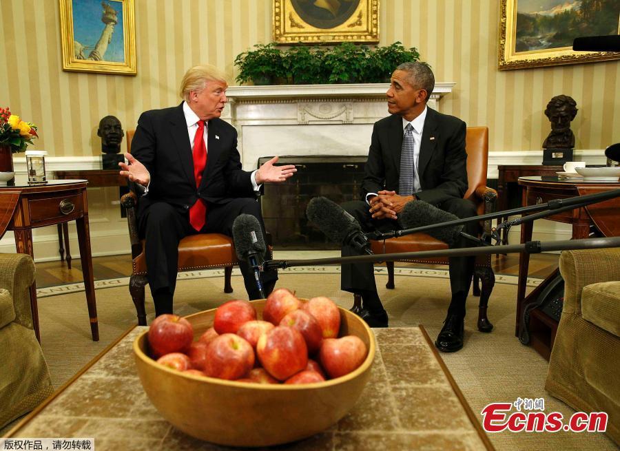 President-elect Trump meets with President Obama at White House(1/5)