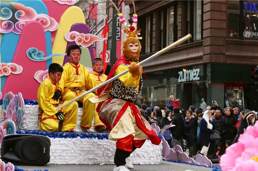 Chinese elements at Thanksgiving celebrations in the U.S.(1/4)