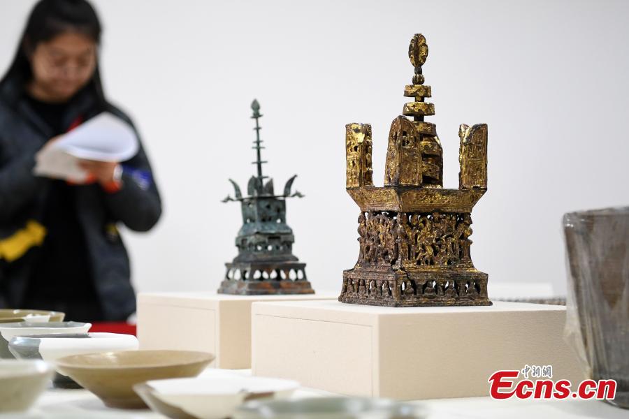 Latest discovery in Qinglong Township ruins seen in E China (1/13)