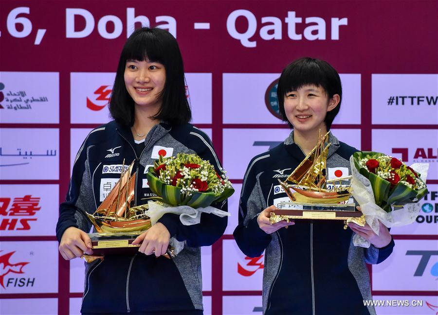 Winners of Qatar 2016 ITTF World Tour Grand (1/4)