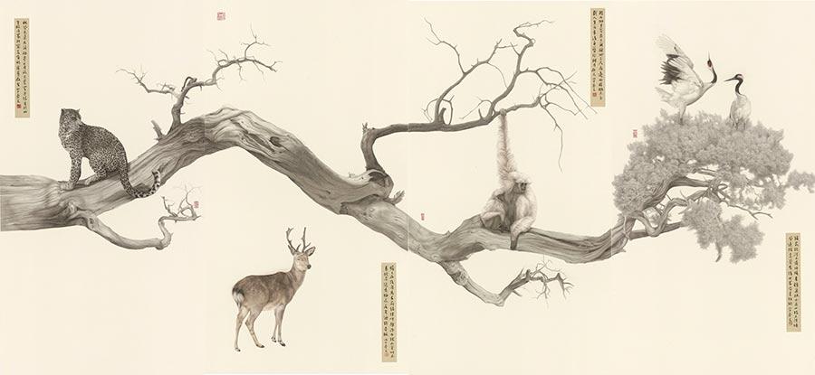 Beijing exhibition to show new exploration in 'gongbi' art(1/4)