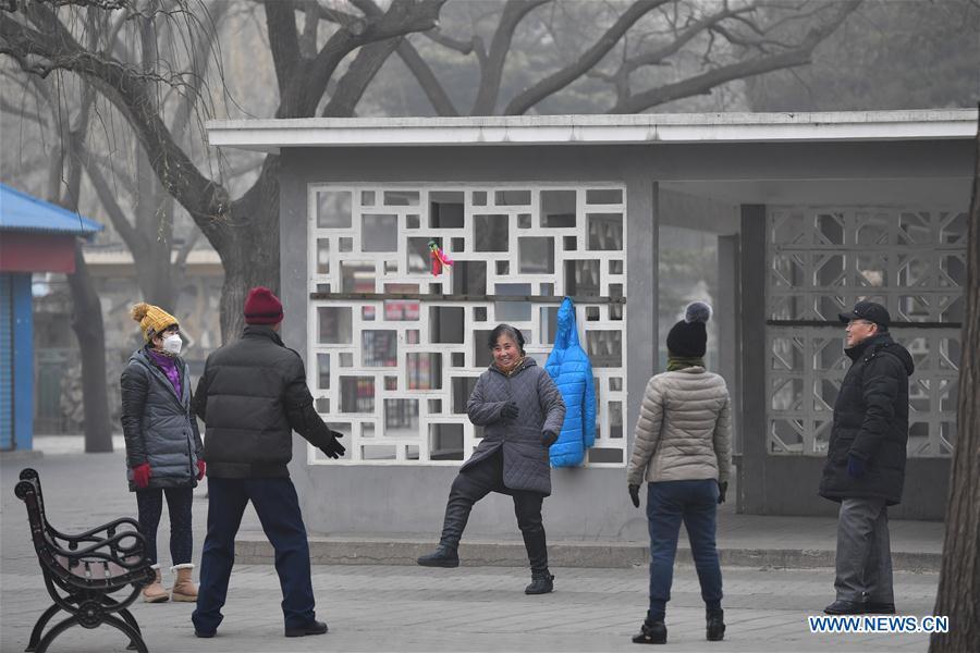 Smog over Beijing to disperse as northern wind expected (1/4)