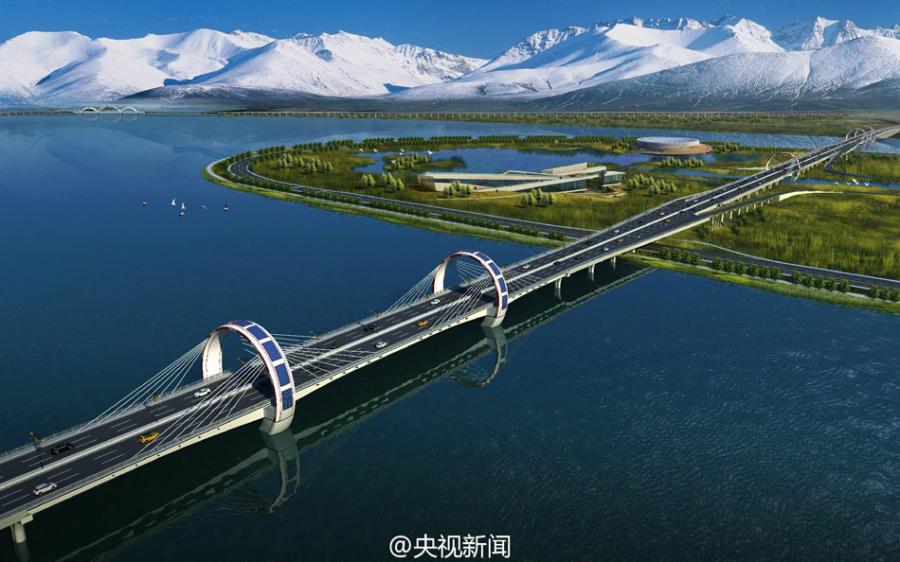 China building world's highest-altitude ring road in Tibet(1/9)
