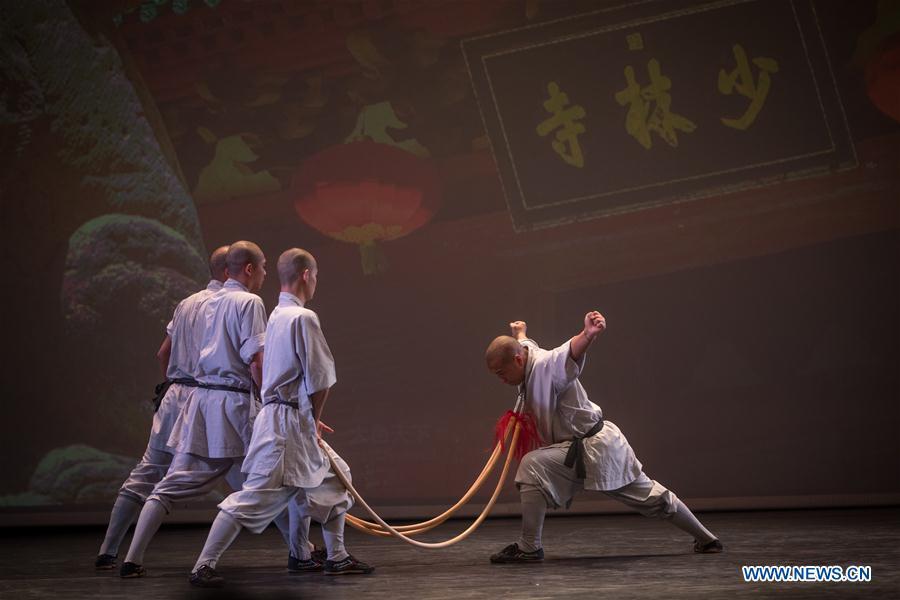 Shaolin monks perform Chinese martial arts in Israel (1/7)